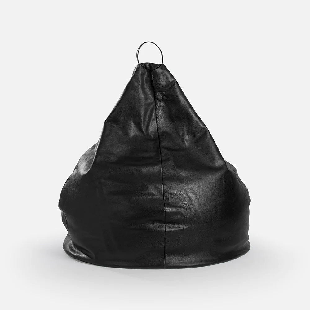 #ART10 BEAN BAG BLACK LEATHER