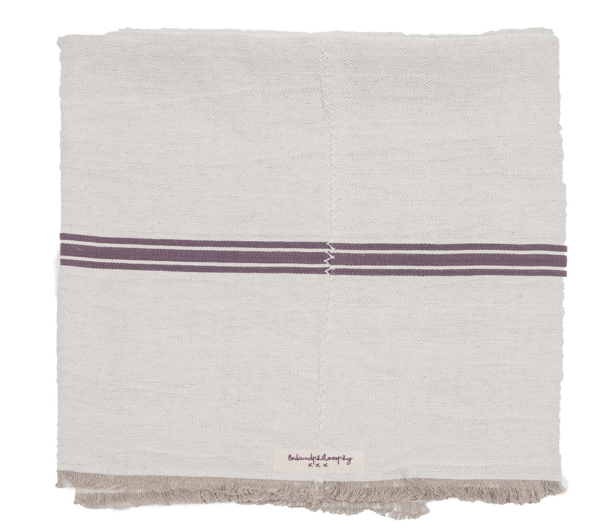 #ART22 LINEN & COTTON TABLE CLOTH/PLAID FIG