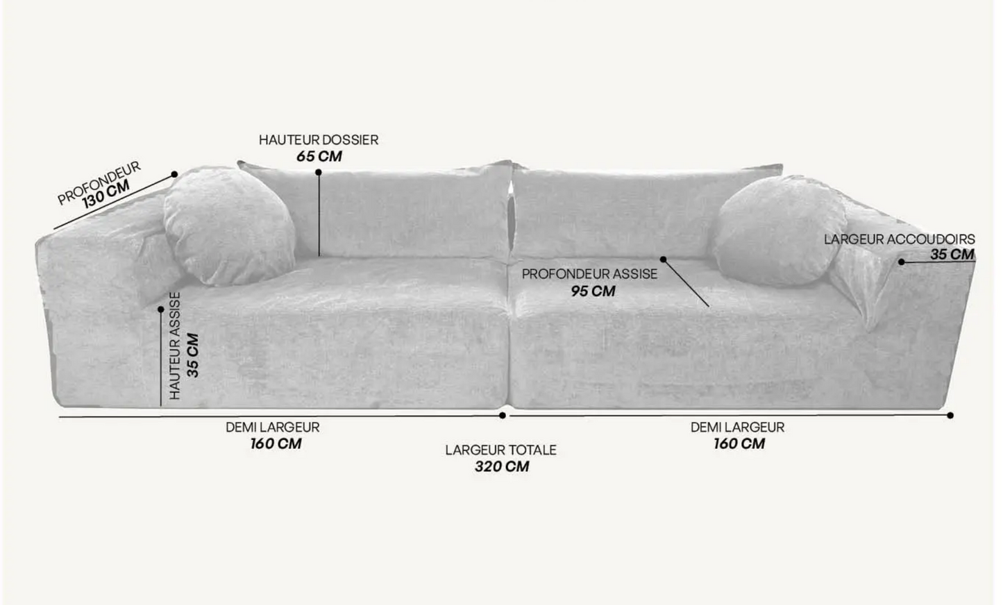 #ART19 SLOW SOFA FAMILY WHITE