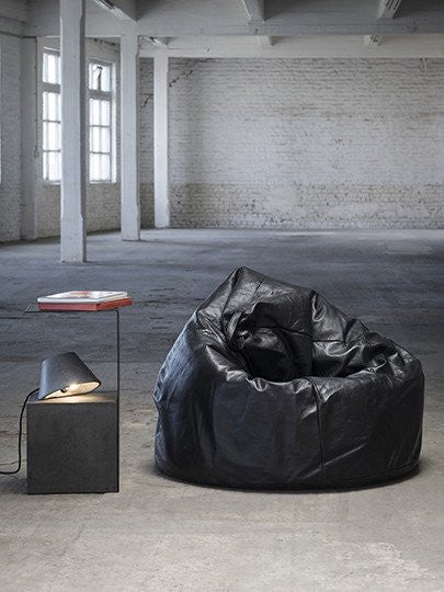 #ART10 BEAN BAG BLACK LEATHER
