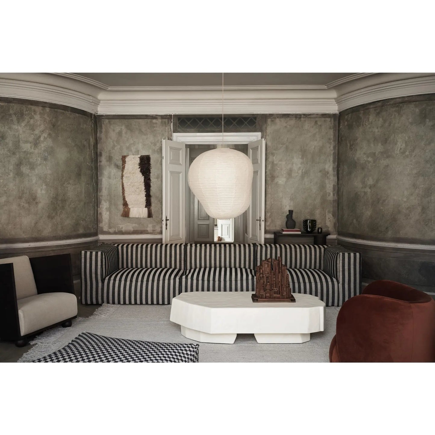 #ART14 SMALL VOLCANIC COFFEE TABLE