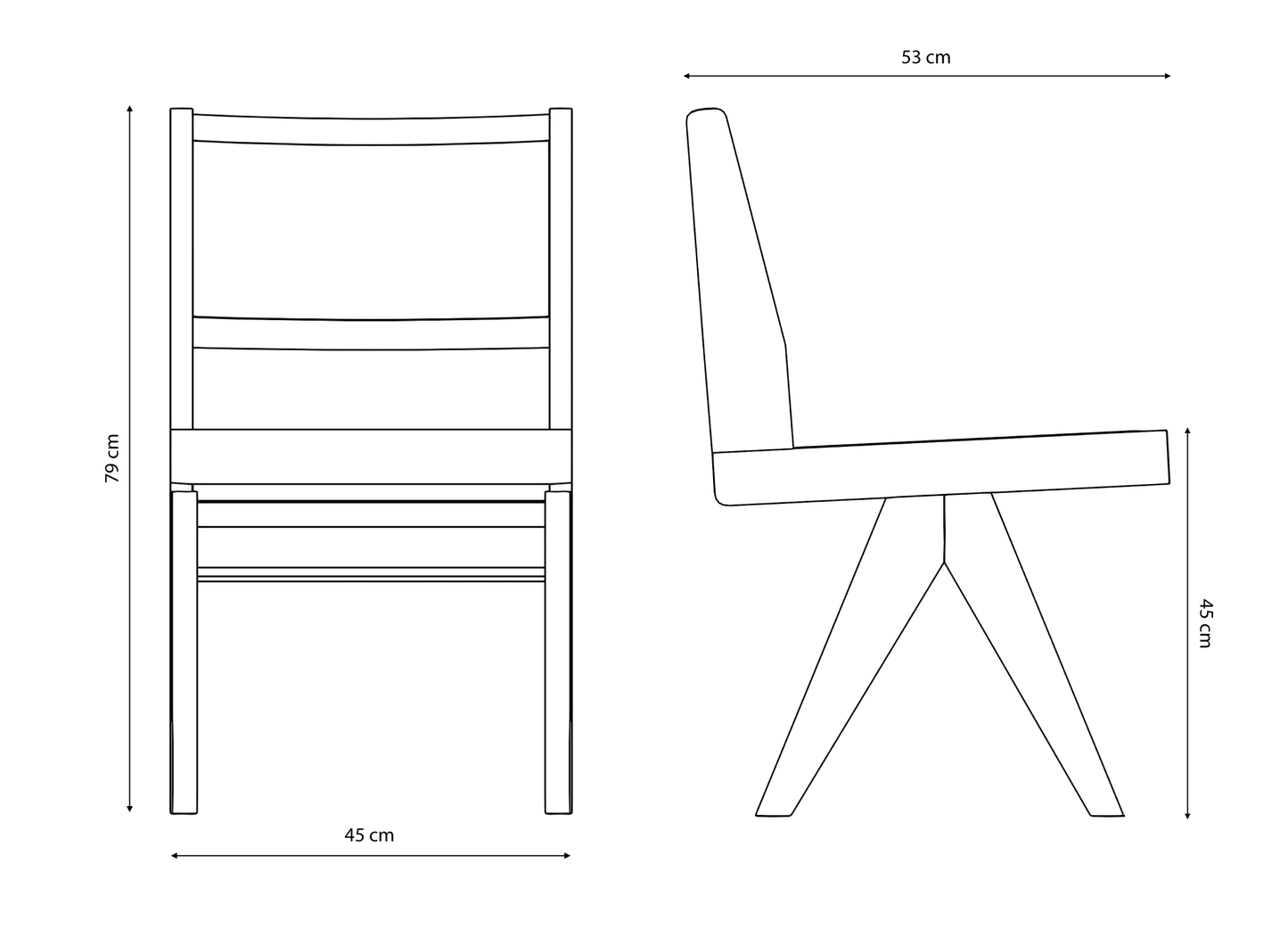 #ART3 CHAISE DE TABLE - Naturel